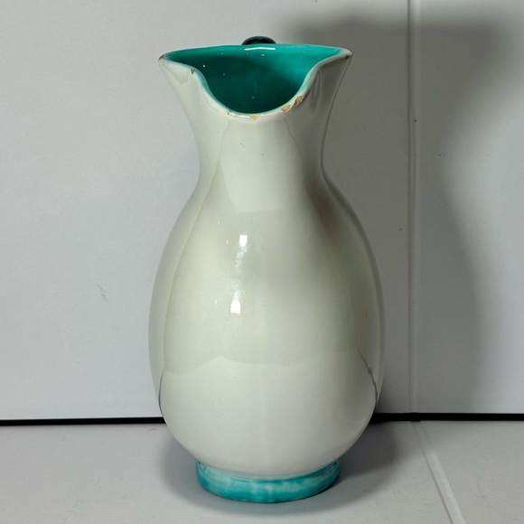VINTAGE Colorful Duck Handle Ceramic Pitcher - Picture 4 of 7